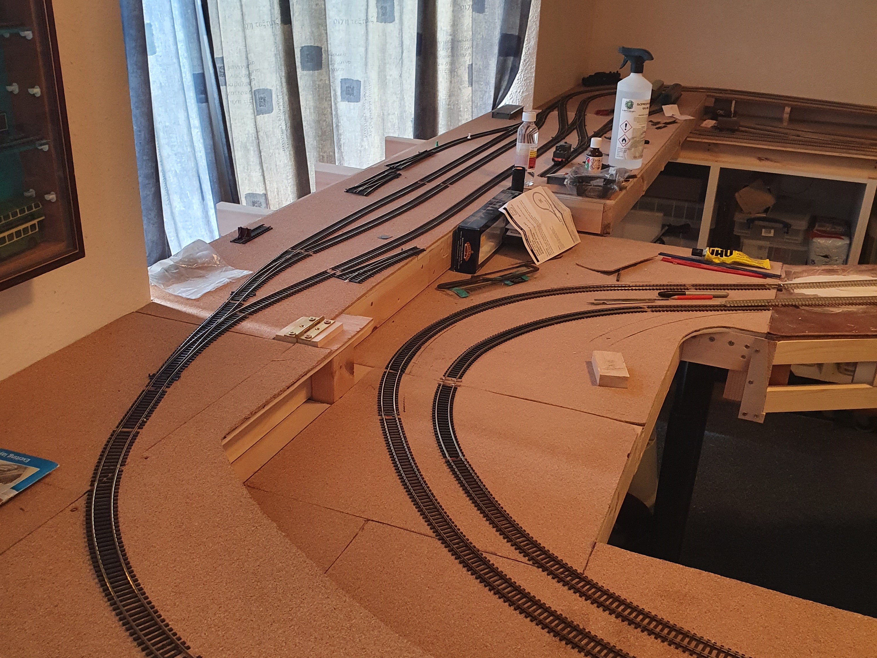 With Baseboard and track